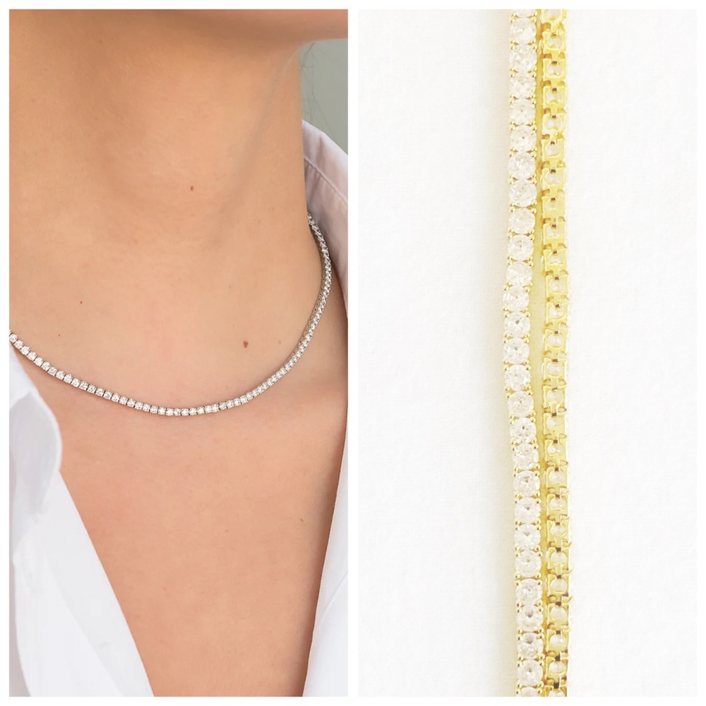 CZ Tennis Necklace